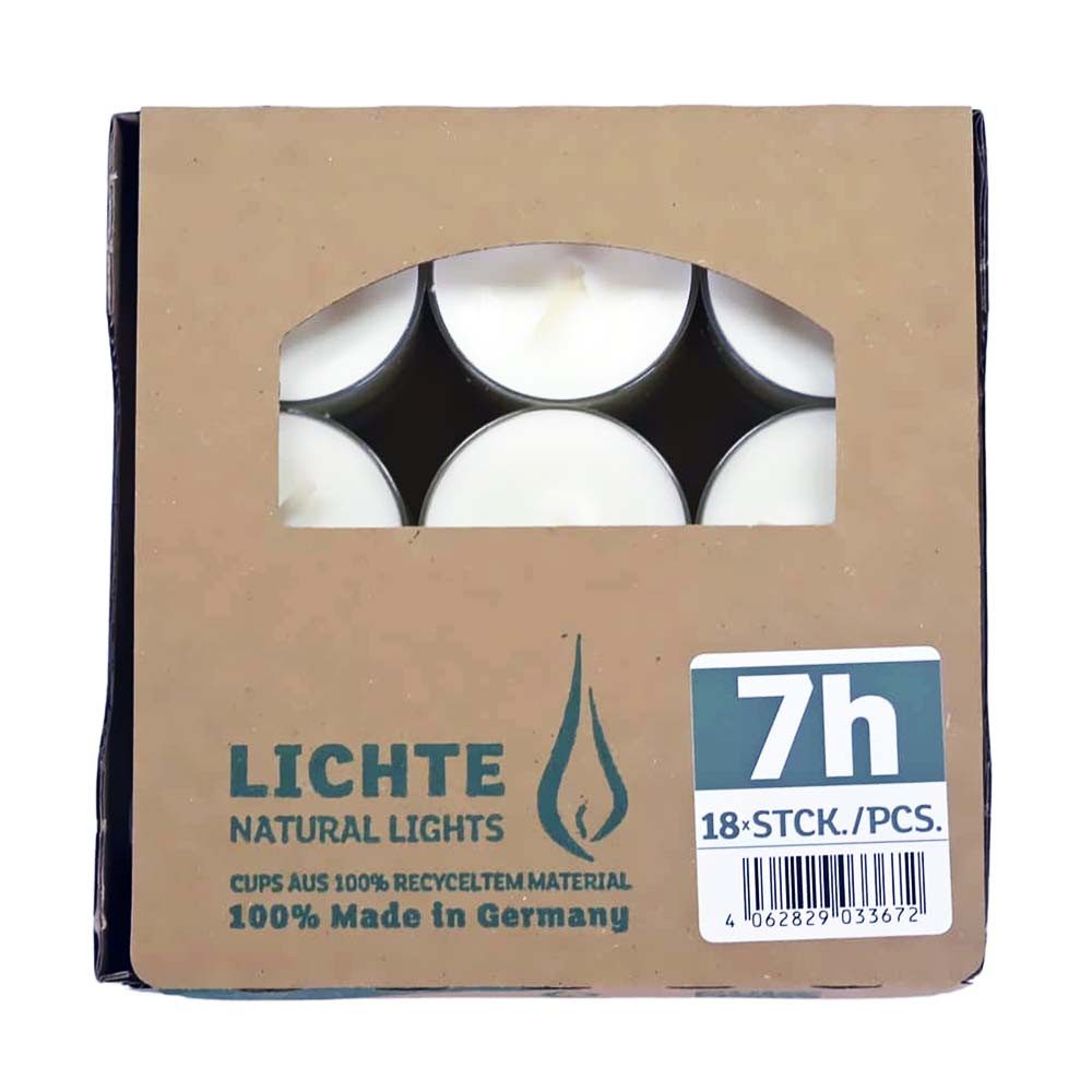 Wenzel Stumpenkerze Teelichter Pue Nature Lights, günstig online kaufen