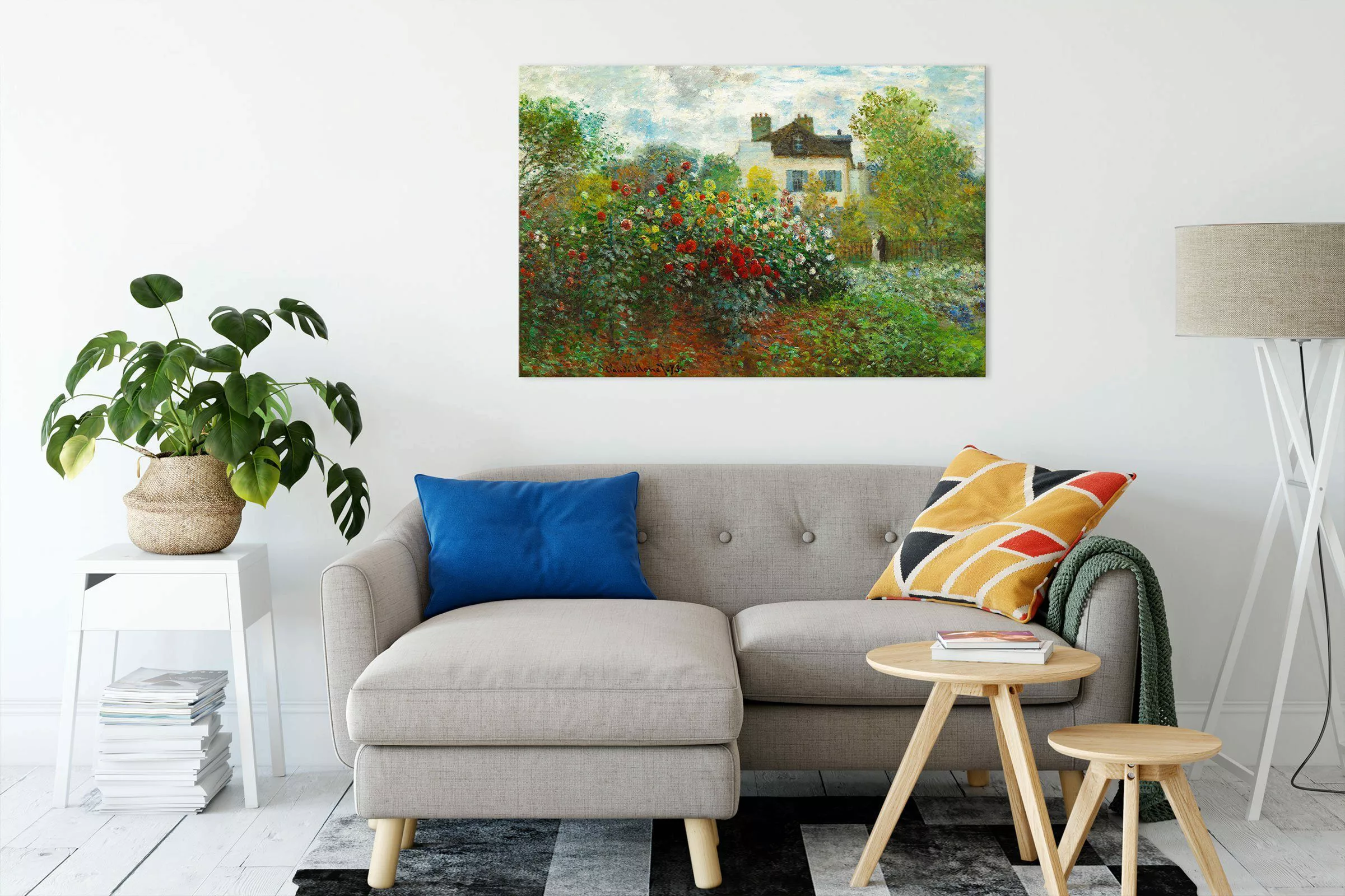 Pixxprint Leinwandbild Claude Monet - Des günstig online kaufen