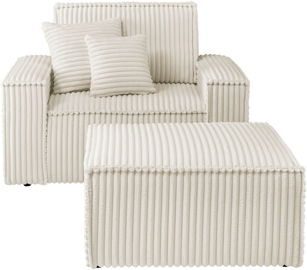 andas Loveseat »Finnley«, (2 St.), Loveseat und Hocker im Set, passend zur günstig online kaufen