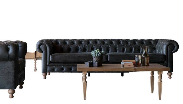 JVmoebel Chesterfield-Sofa XXL Big Sofa Couch Chesterfield 245cm Polster So günstig online kaufen