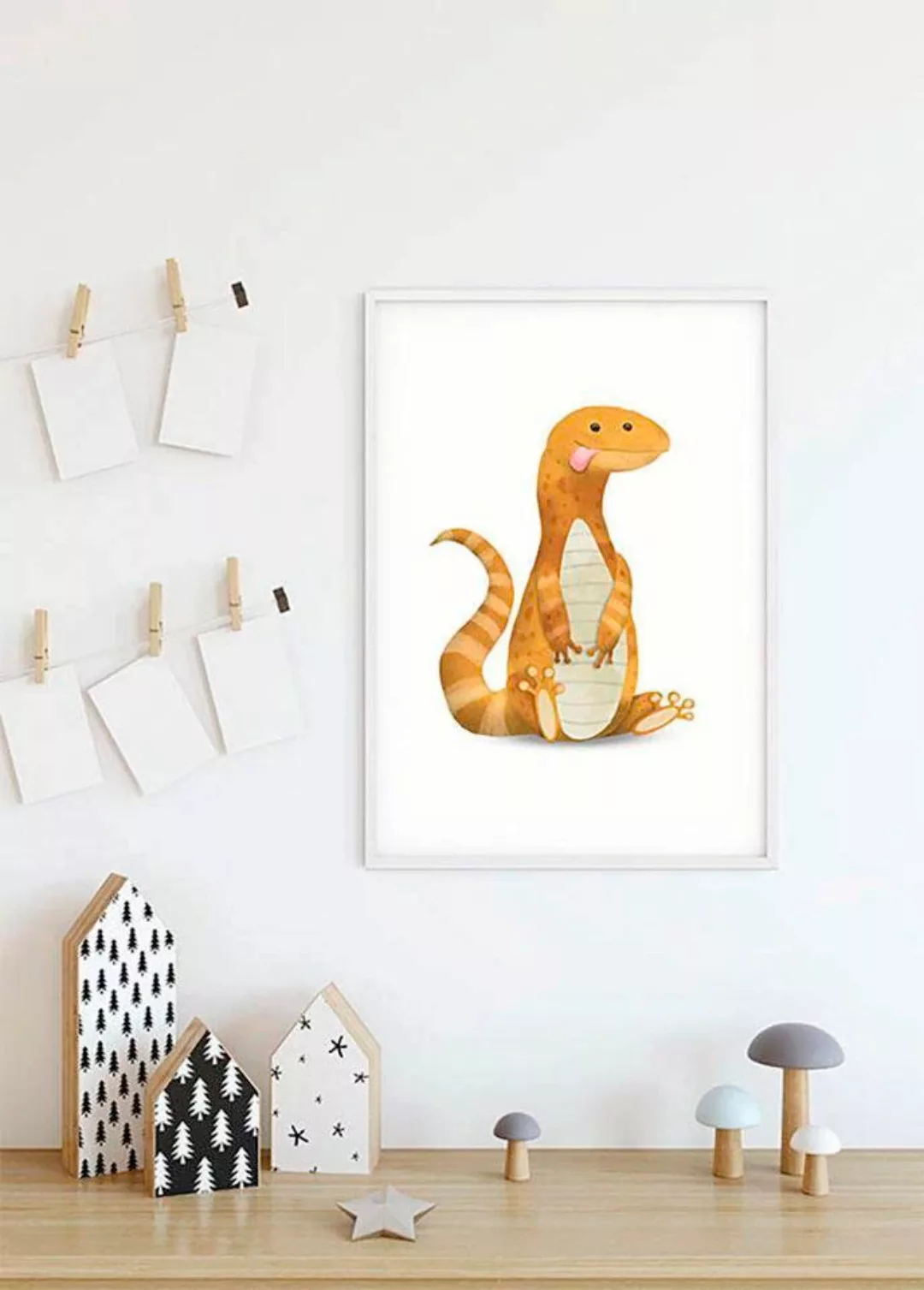 Komar Poster »Cute Animal Lizard«, Tiere, (1 St.), Kinderzimmer, Schlafzimm günstig online kaufen