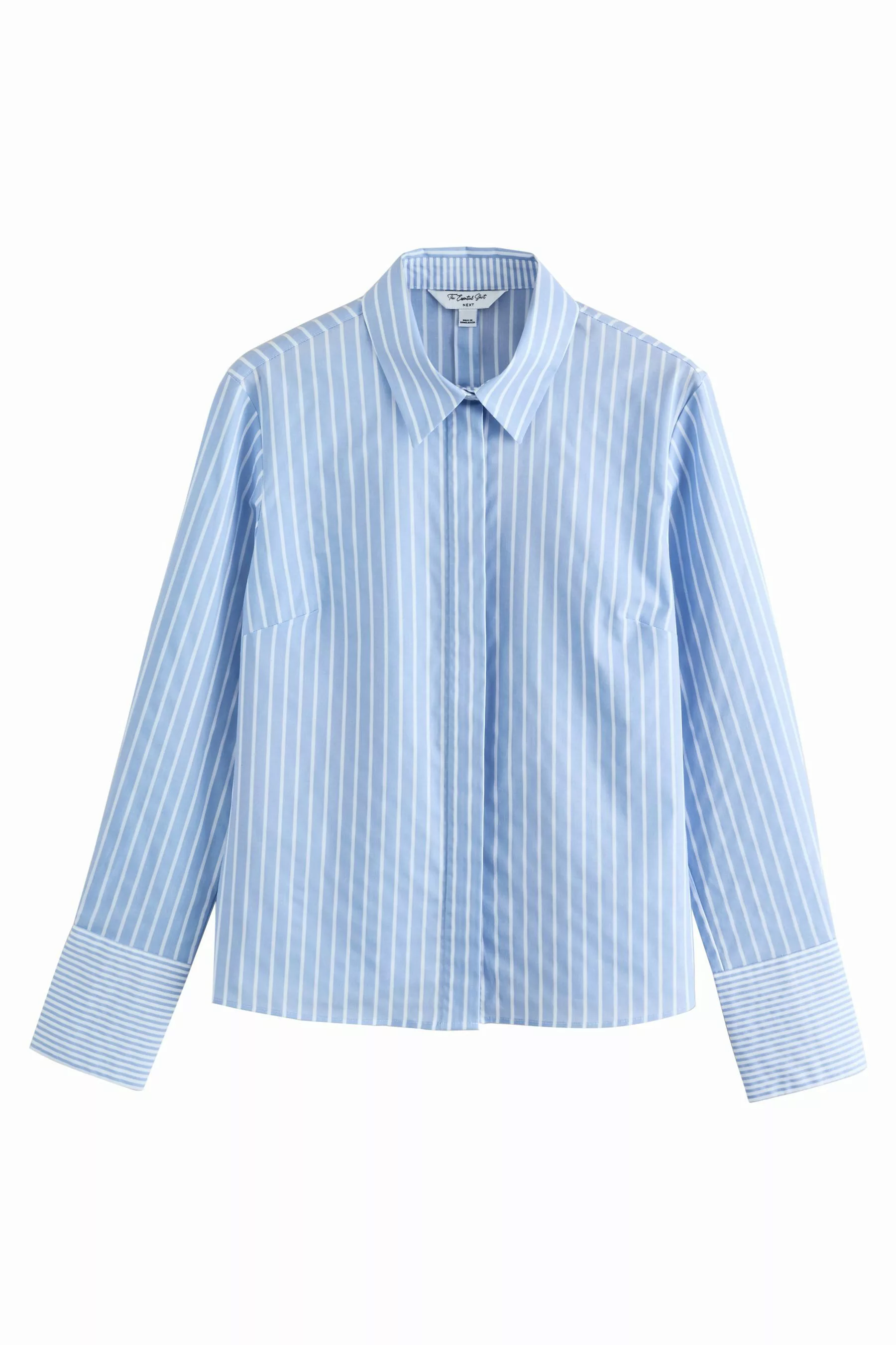 Next Langarmhemd Essential Langarmshirt mit Stretch, günstig online kaufen
