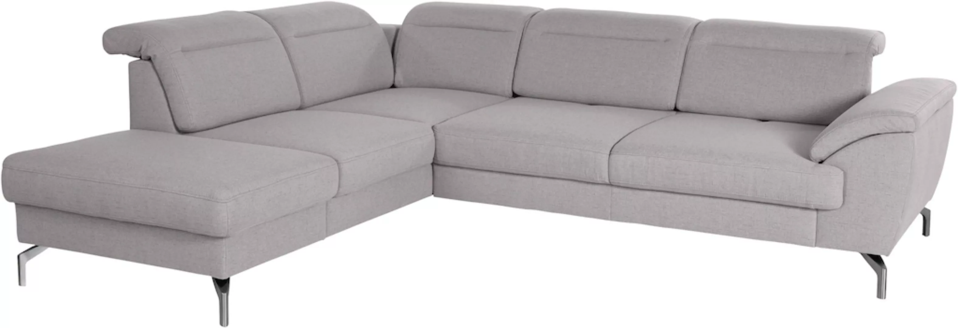 sit&more Ecksofa »Percy L-Form«, 15 cm Fußhöhe, Sitztiefenverstellung, wahl günstig online kaufen