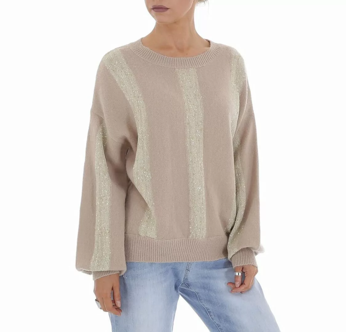 Ital-Design Strickpullover Damen Freizeit (81561298) Glitzer Gestreift Stre günstig online kaufen