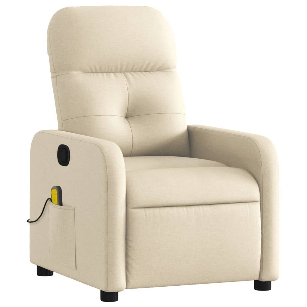 vidaXL Sessel Massagesessel Creme Stoff (1-St) günstig online kaufen