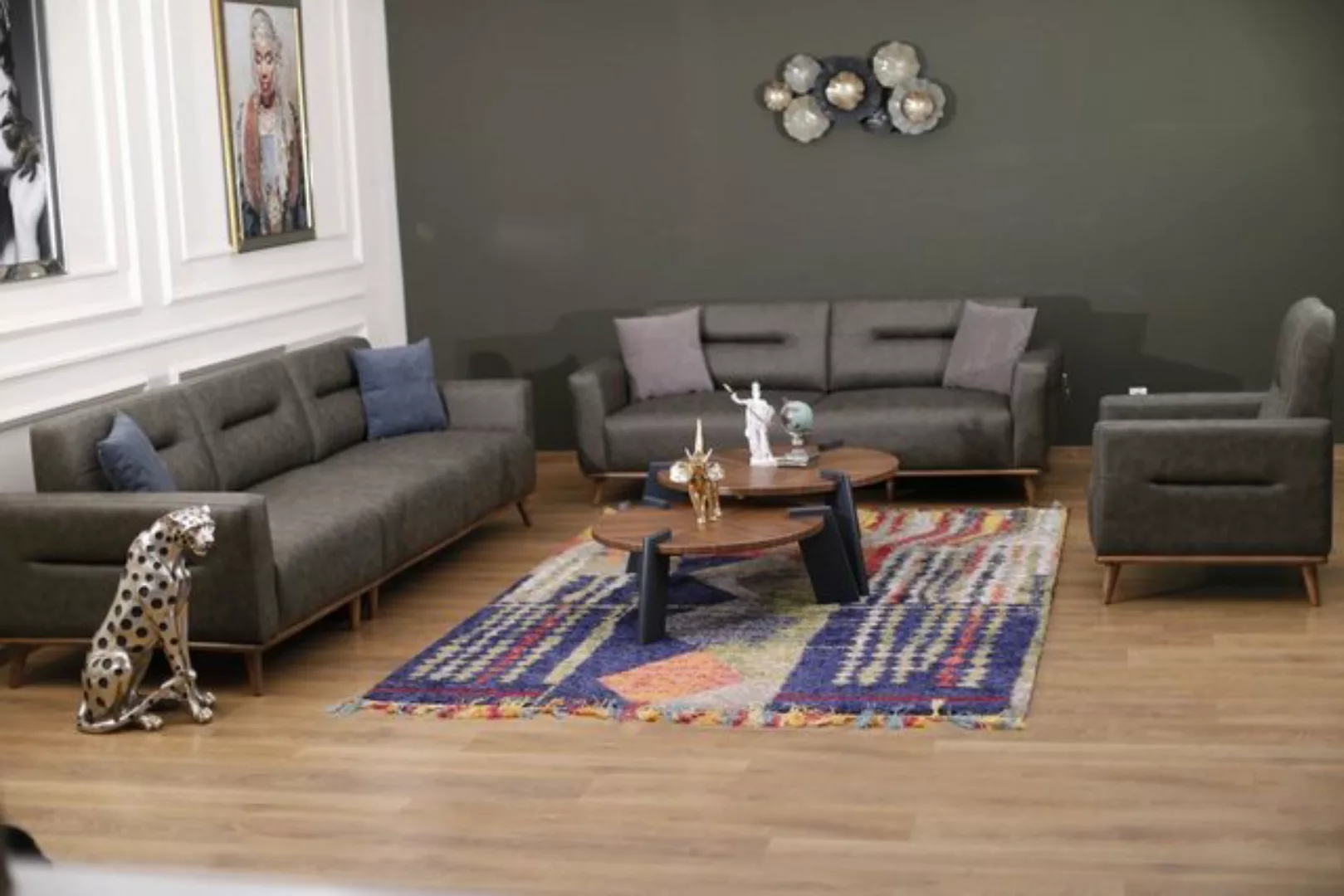 Möbeldreams Sofa Modernes Sofa-Set 3-2-1 / 3-3-1 / Verstellbare Rückenlehne günstig online kaufen