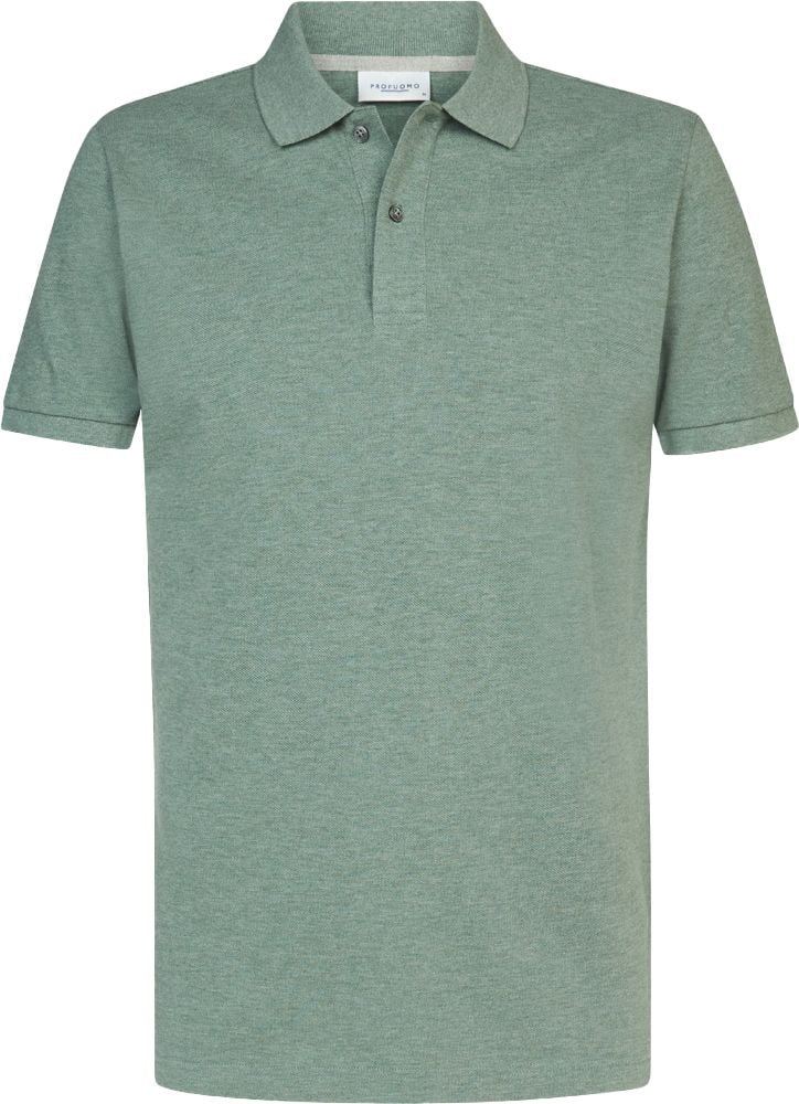 Profuomo Piqué Poloshirt Grün - Größe M günstig online kaufen
