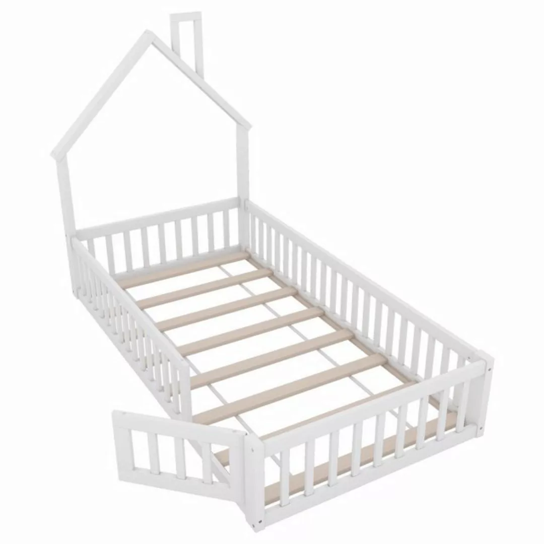 Gotagee Kinderbett Hausbett 90x200cm Kiefernholz Einzelbett Holzbett Plattf günstig online kaufen