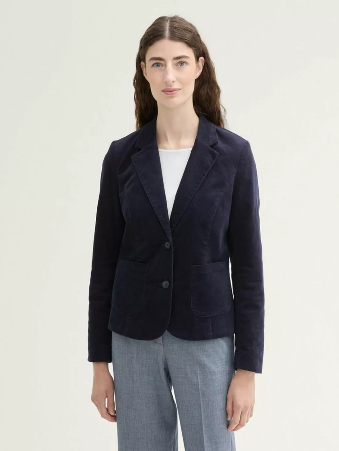 TOM TAILOR Kurzblazer (1-tlg) Plain/ohne Details günstig online kaufen