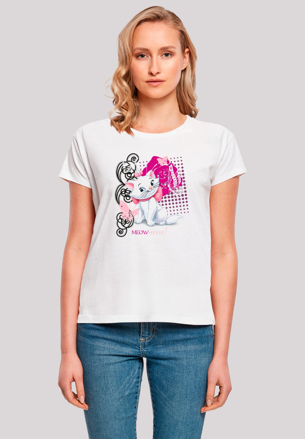 F4NT4STIC T-Shirt "Disney Aristocats Marie Meow Butterfly", Premium Qualitä günstig online kaufen