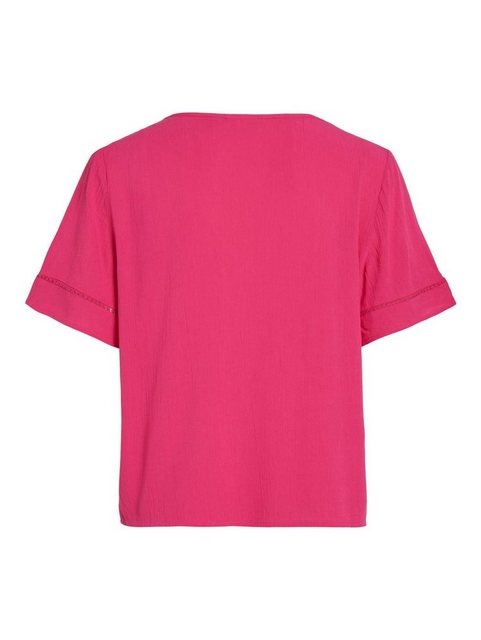 Vila T-Shirt V-Neck Top mit gestrickten Details VIMESA 5250 in Pink-2 günstig online kaufen