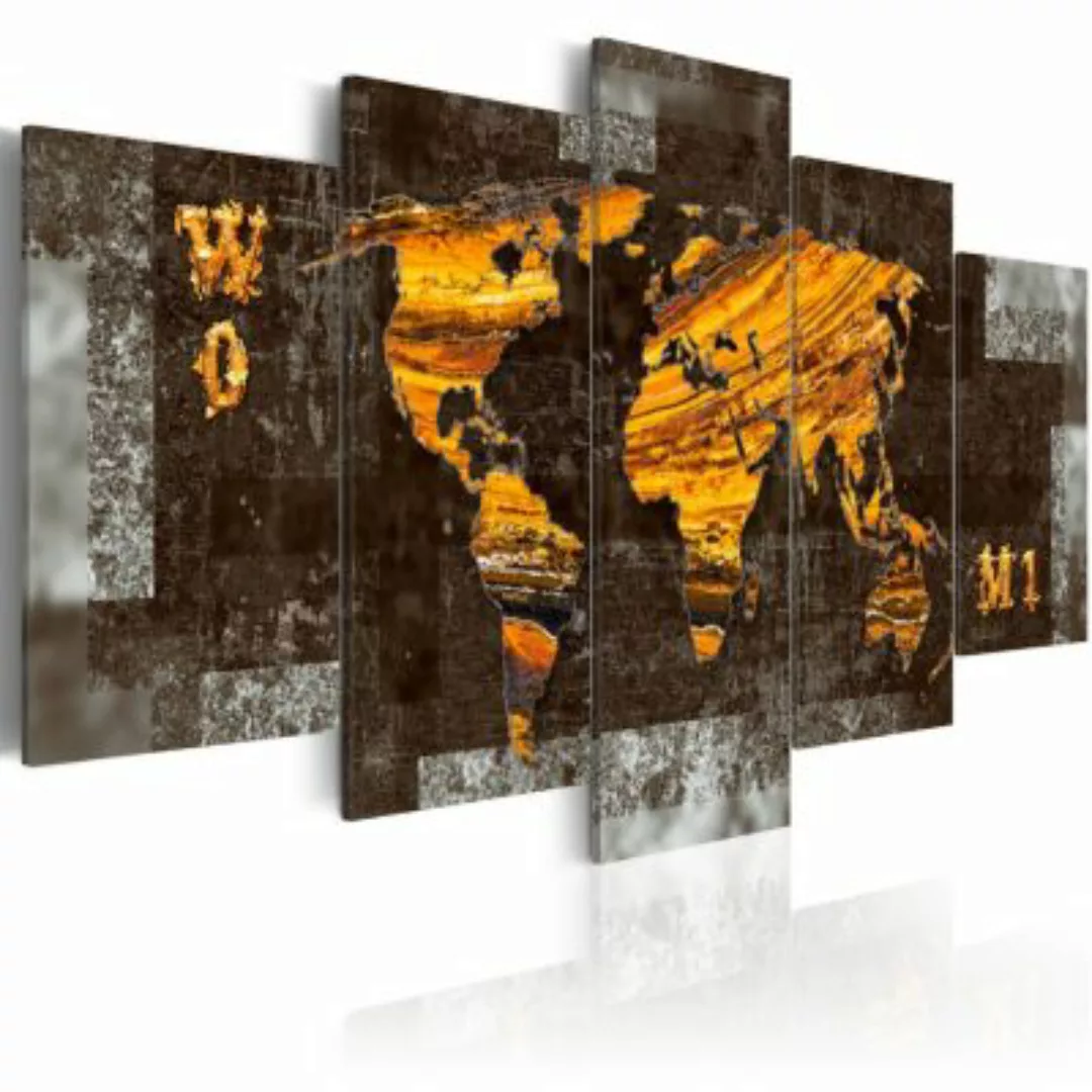 artgeist Wandbild Versteckter Schatz (Weltkarte) mehrfarbig Gr. 200 x 100 günstig online kaufen