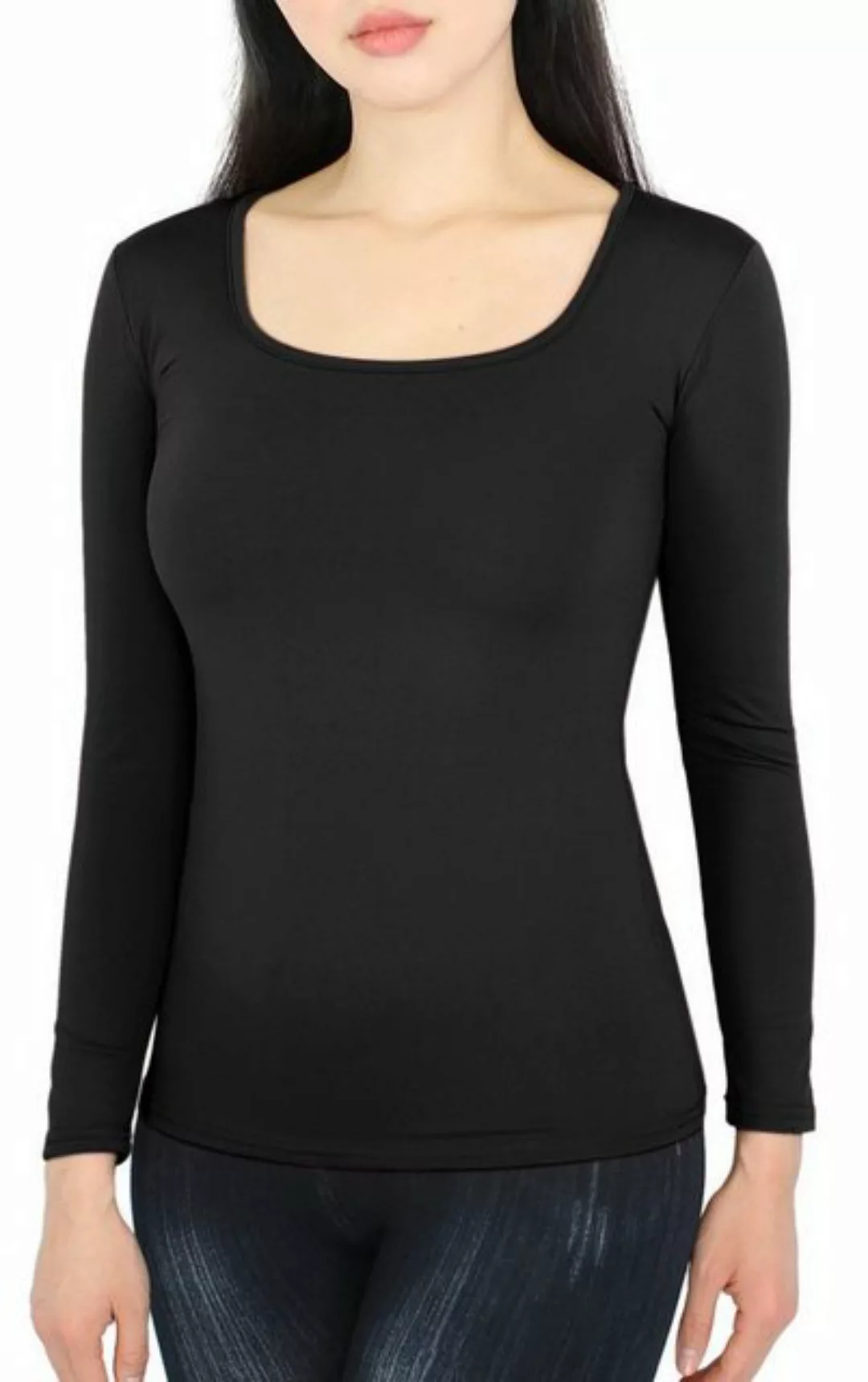 dy_mode Thermohemd Thermo Langarmshirt Damen Thermoshirt Innenfutter Thermo günstig online kaufen