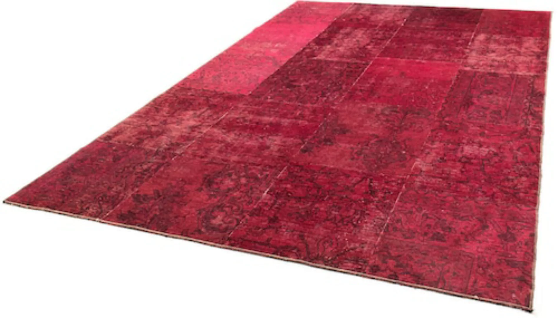 morgenland Teppich »Patchwork - 297 x 200 cm - rot«, rechteckig günstig online kaufen
