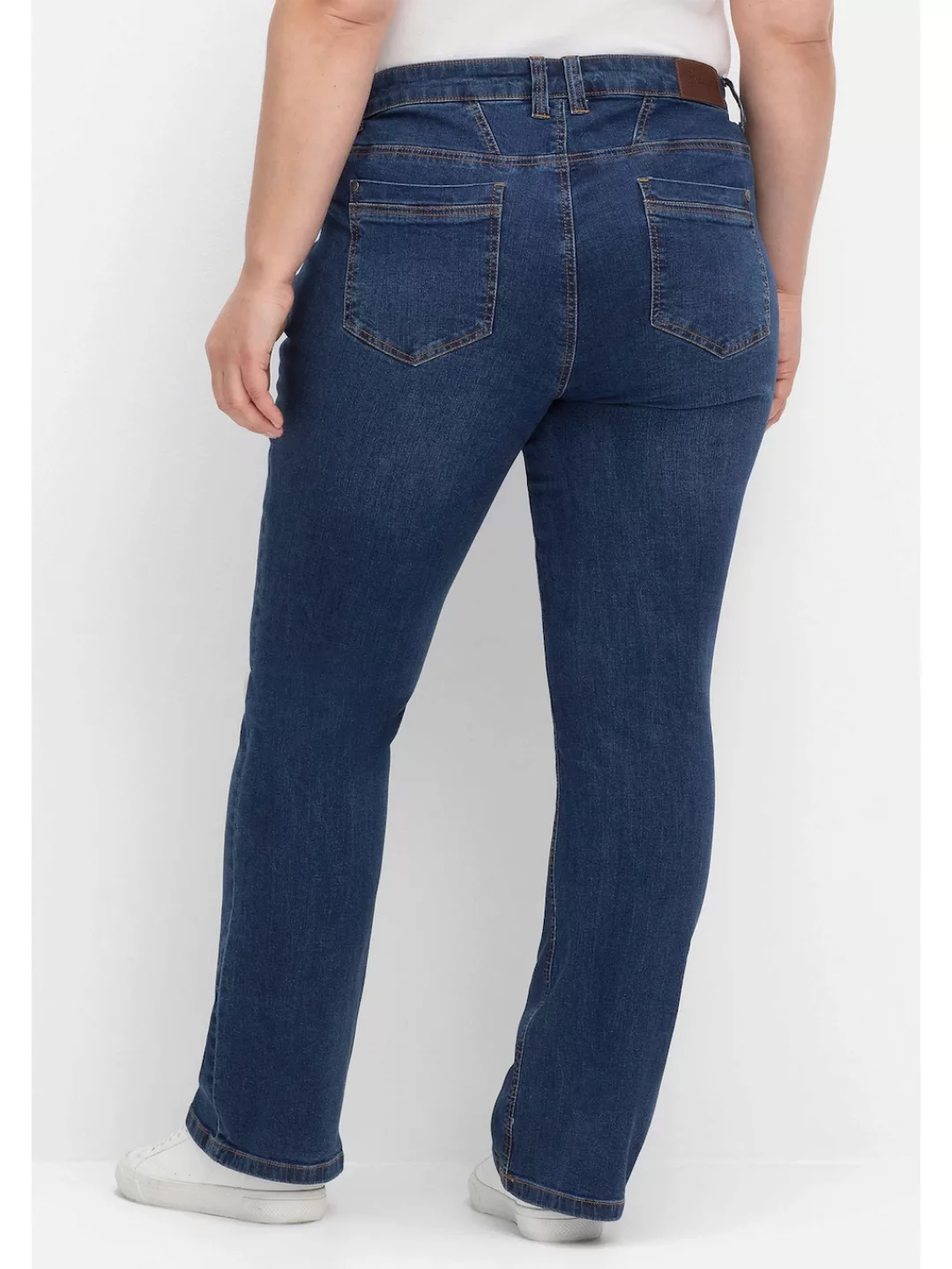 Sheego Bootcut-Jeans "Große Größen", SUSANNE ideal bei viel Bauch und schma günstig online kaufen