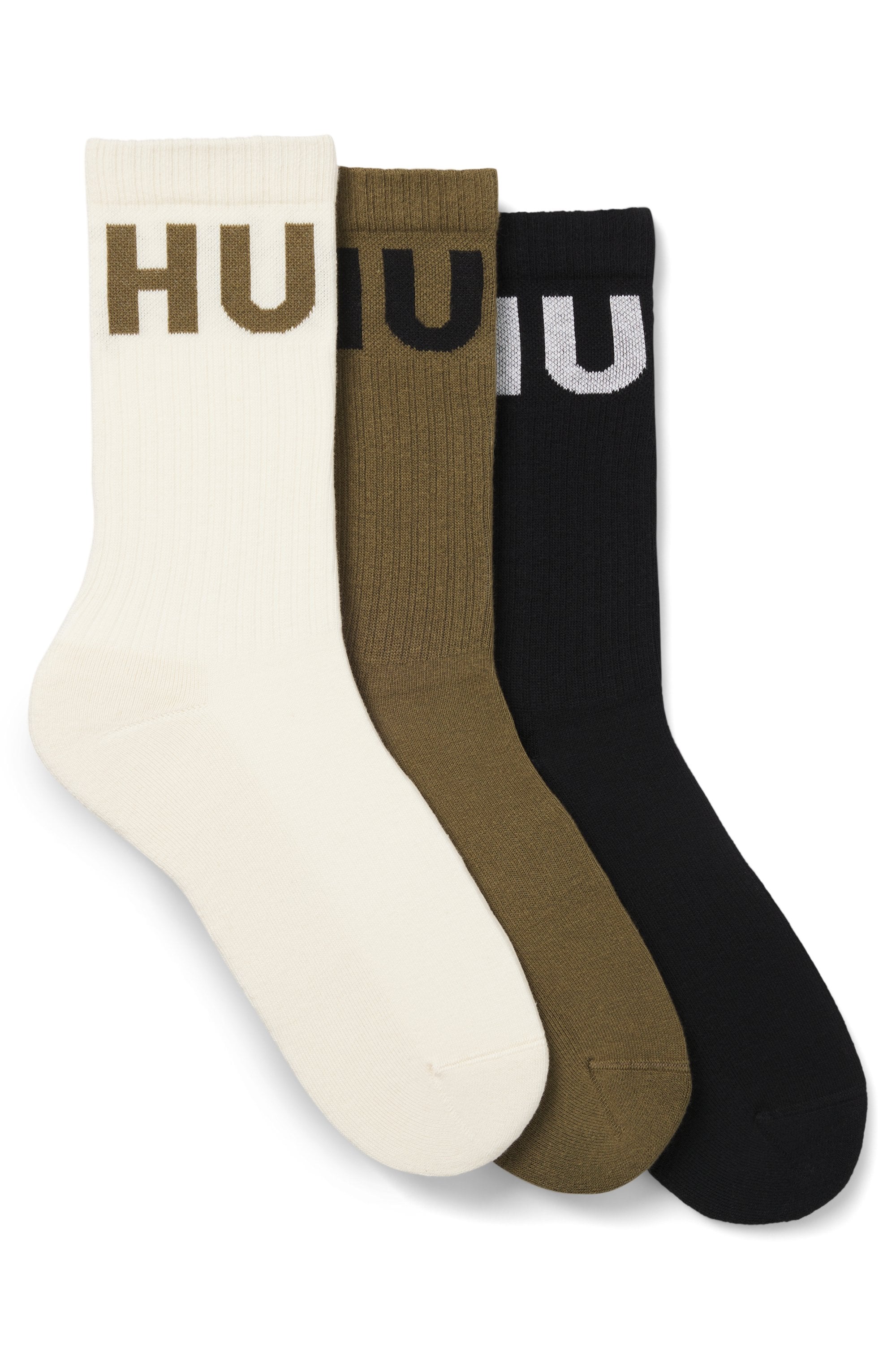 HUGO Underwear Freizeitsocken "3P QS ICONIC CC 1", (Packung, 3 Paar, 3er), günstig online kaufen