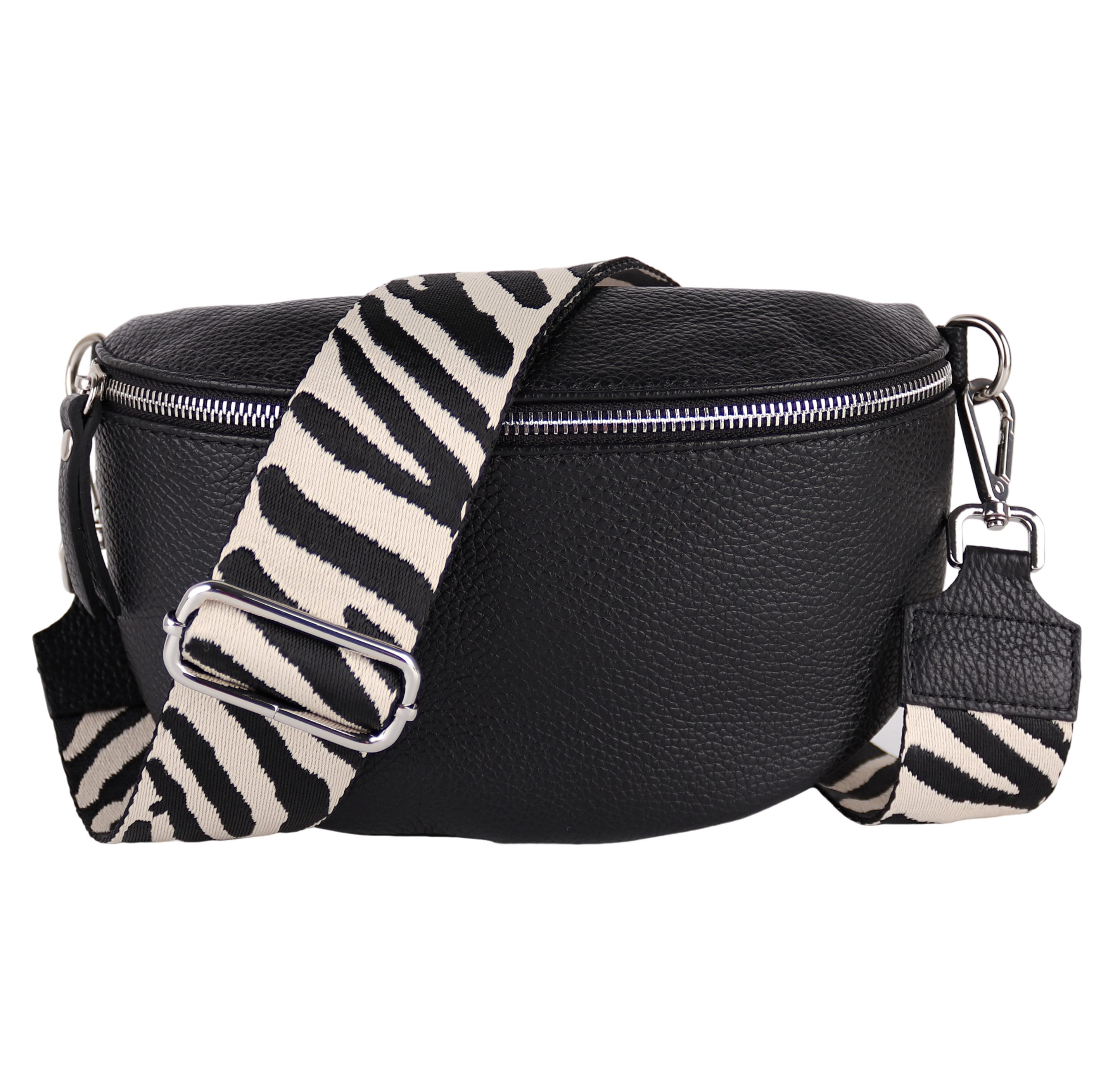 MIRROSI Bauchtasche mit GOLDENER Reißverschluss Damen, günstig online kaufen