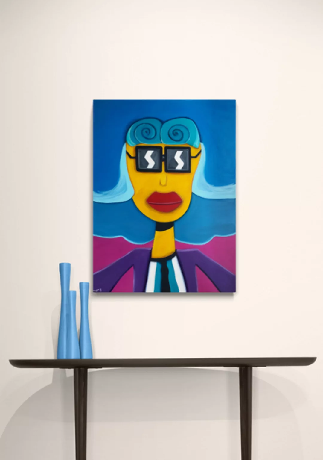 Kunstwerk "Wanda" Gemälde Einzelstück Unikat günstig online kaufen