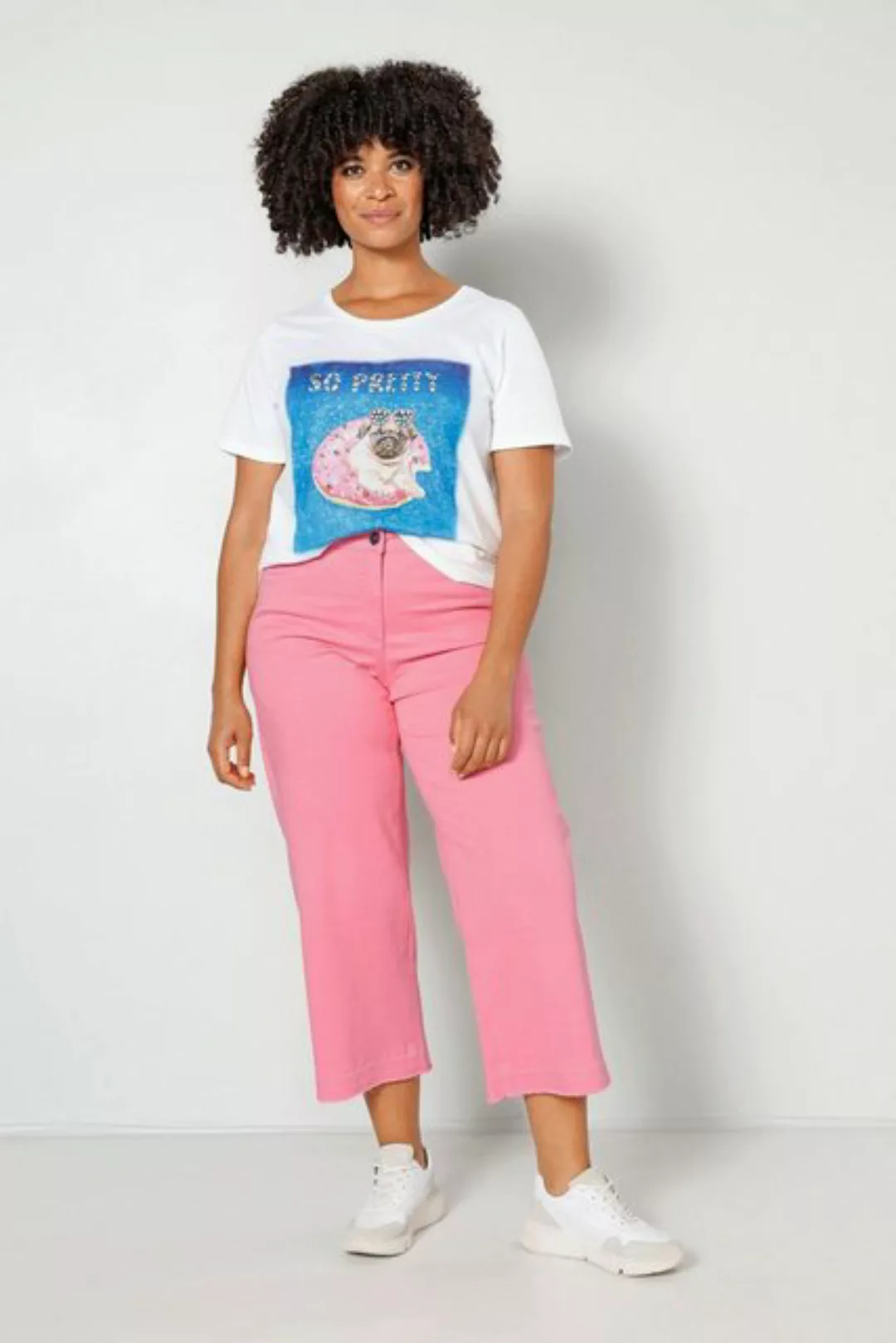 Angel of Style Culotte Jeans-Culotte Regular Fit weiter Fransensaum günstig online kaufen