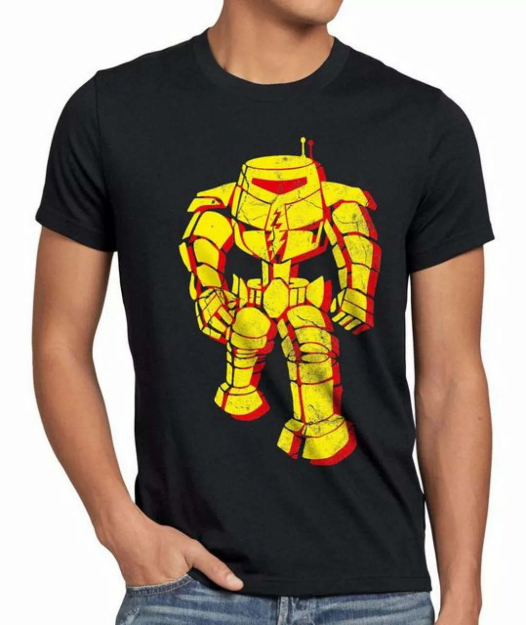 style3 Print-Shirt Herren T-Shirt Robot Sheldon Bang Serie Fan Big the Robo günstig online kaufen