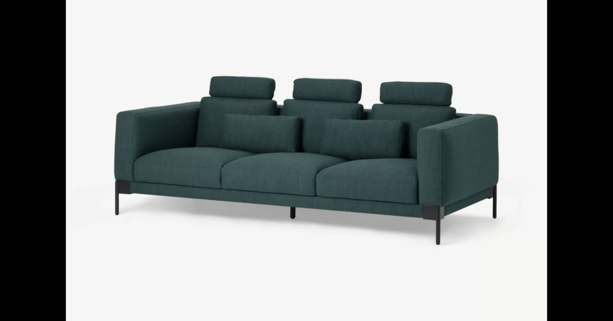 Daxton 3-Sitzer Sofa, Wacholderblau - MADE.com günstig online kaufen