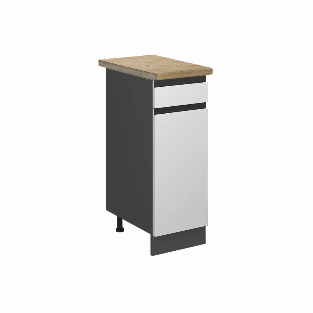 Vicco Unterschrank R-Line, Weiß/Anthrazit, 30 cm, günstig online kaufen