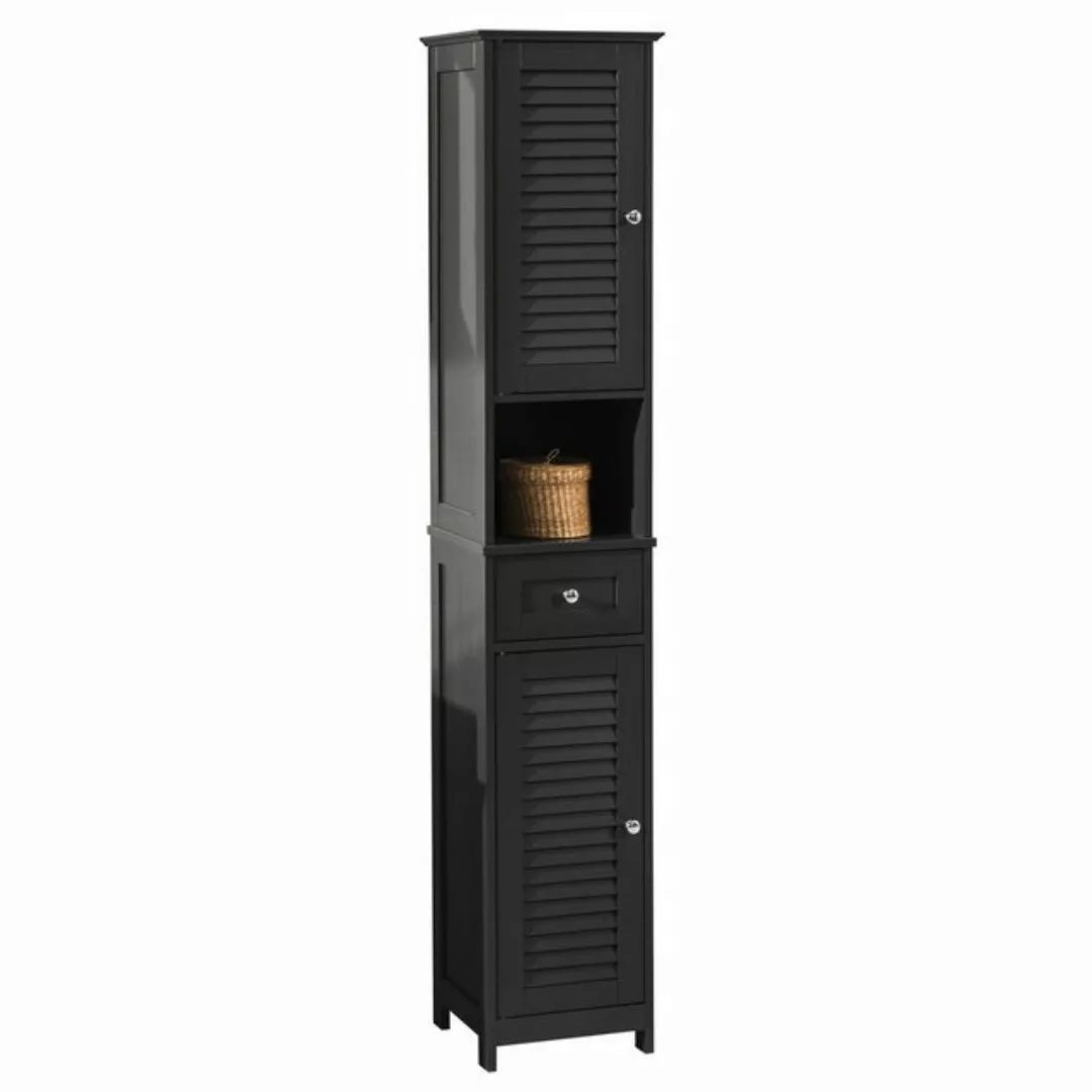 SoBuy® Badezimmer-Hochschrank Badregal Badschrank Badmöbel mit 1 offenem Fa günstig online kaufen