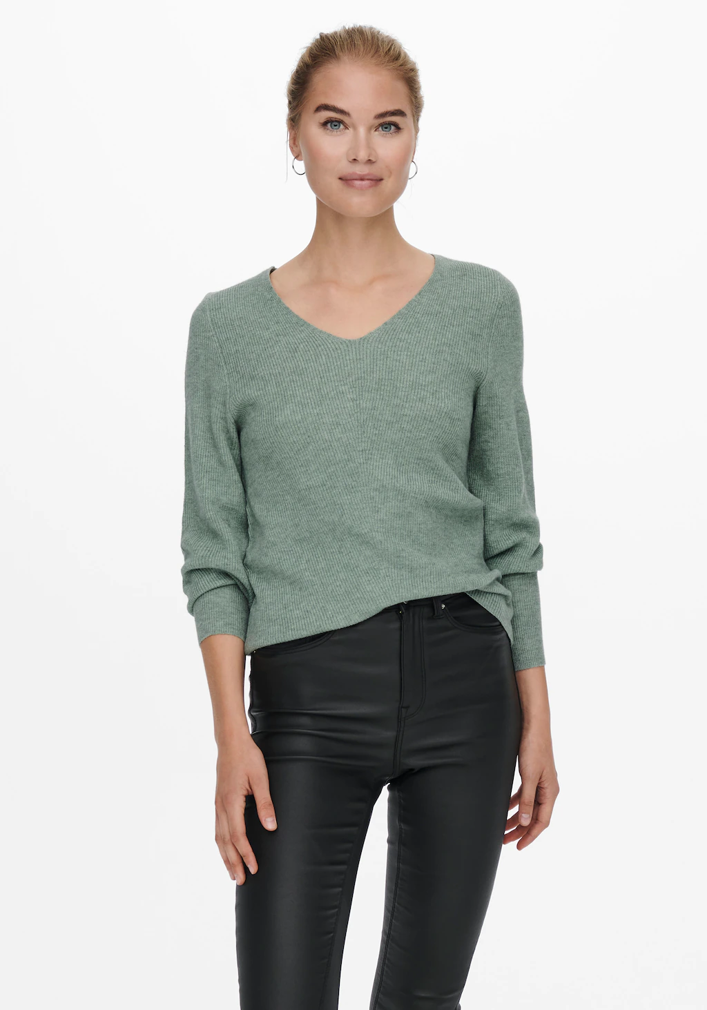 ONLY V-Ausschnitt-Pullover Only Damen Strick-Pullover OnlLatia Sweater Ball günstig online kaufen