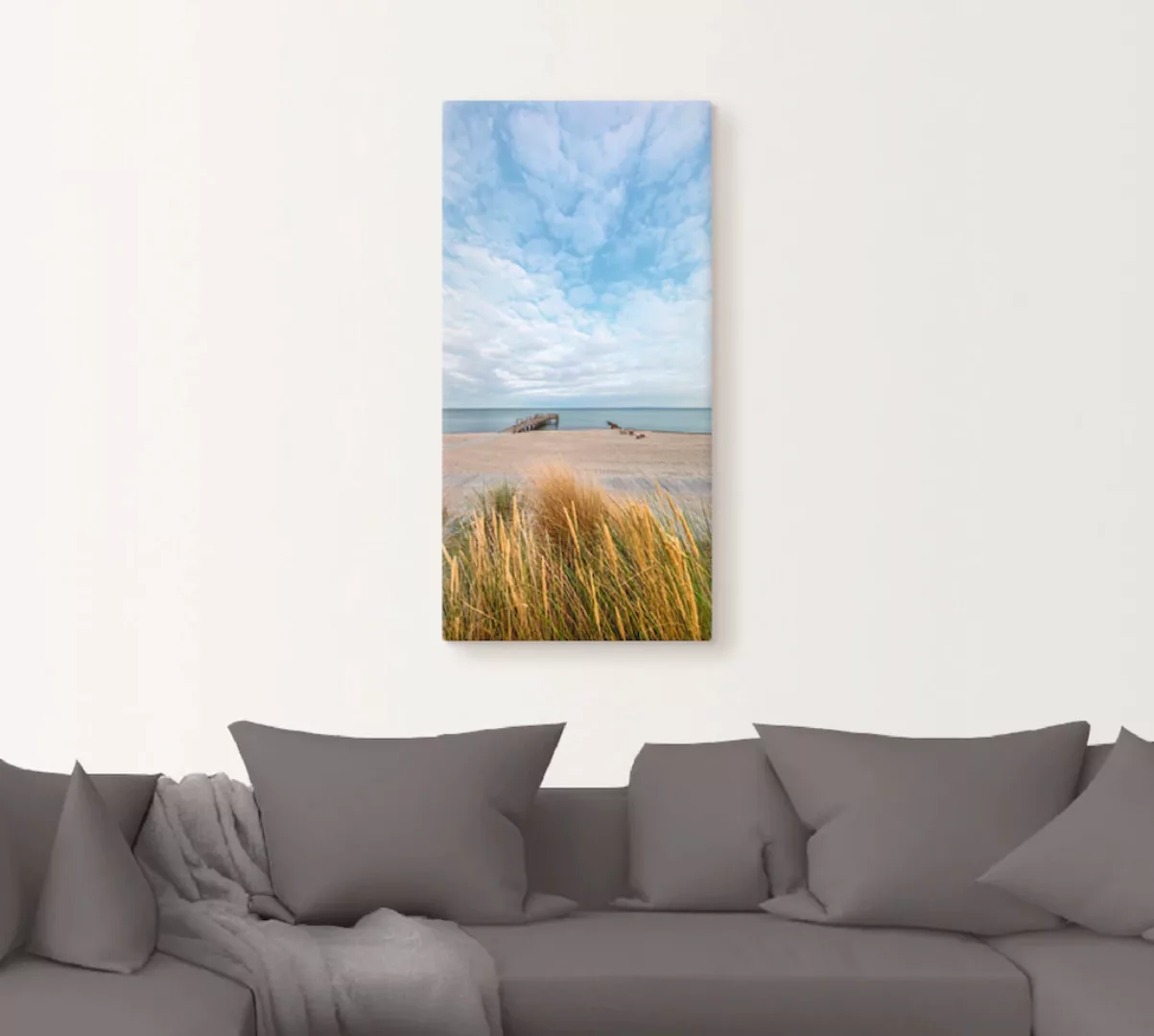 Artland Wandbild "Rettin Strandidylle an der Ostsee", Gewässer, (1 St.), al günstig online kaufen