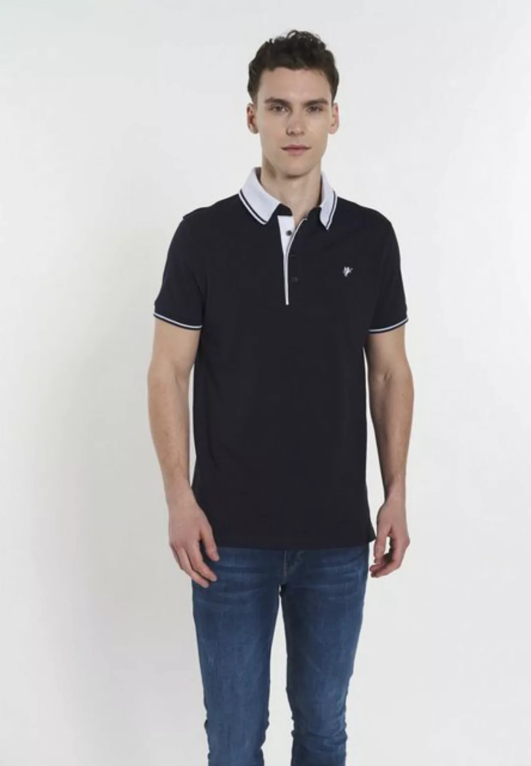 DENIM CULTURE Poloshirt VASILIS (1-tlg) günstig online kaufen