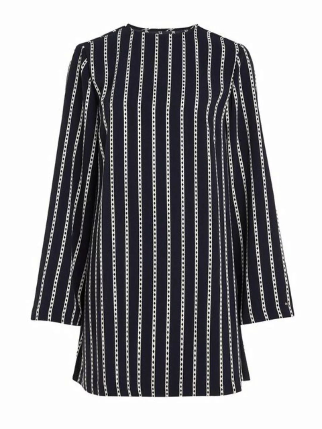 Tommy Hilfiger Blusenkleid ARGYLE STRIPE CREPE SHIFT DRESS mit Rundhals günstig online kaufen