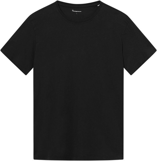 KnowledgeCotton Apparel T-Shirt Basic Shirt in gerader Passform günstig online kaufen