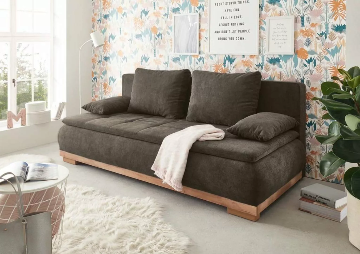 ED EXCITING DESIGN Schlafsofa Mila, mit Bettfunktion und Bettkasten, sowie günstig online kaufen