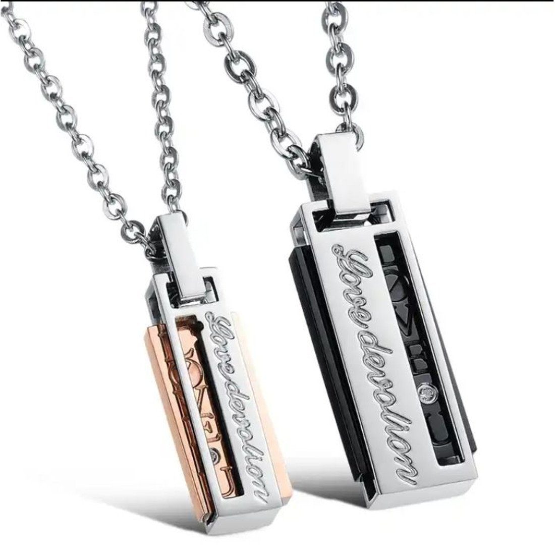 Sanixa Schmuckset Partnerketten Set Anhänger Liebe günstig online kaufen