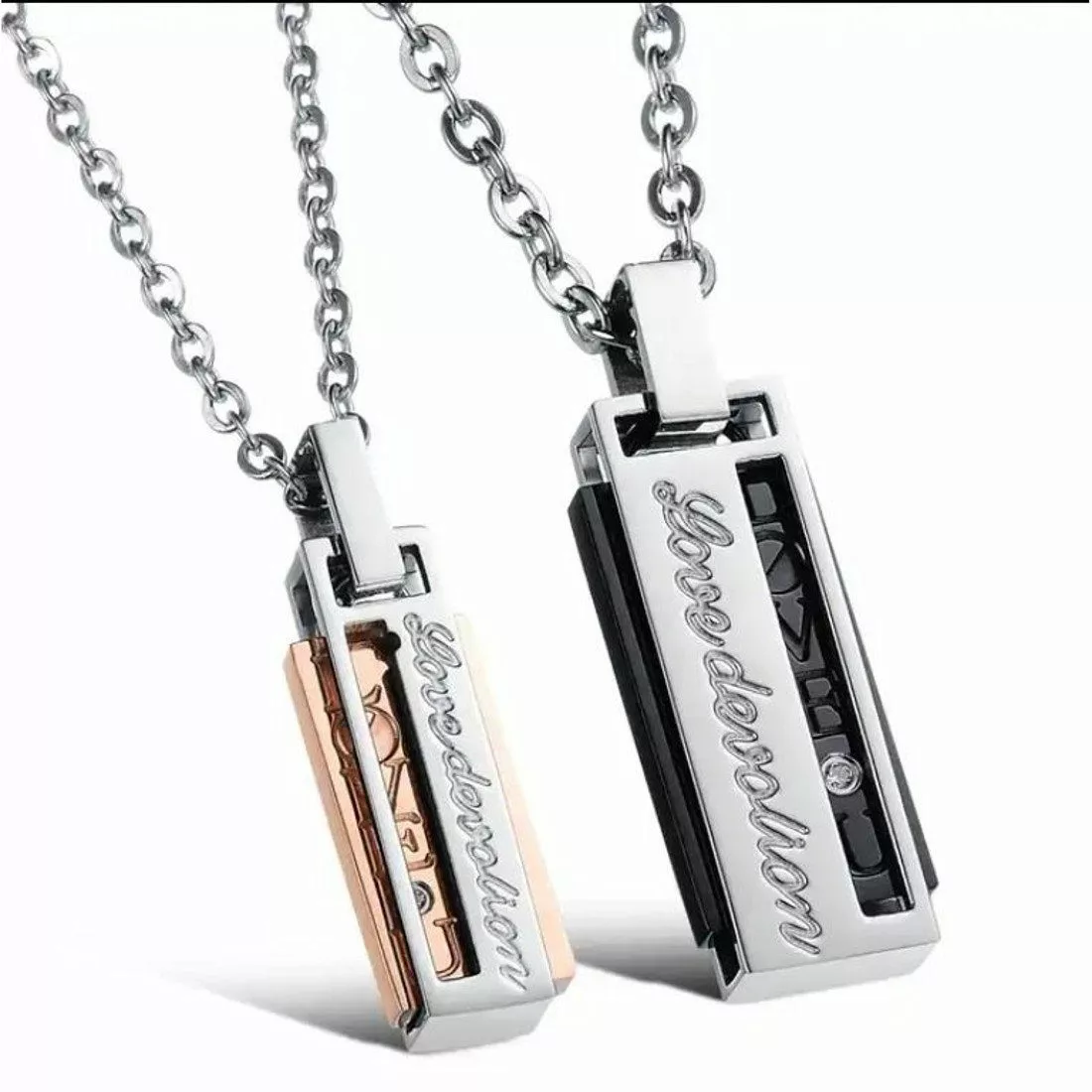 Sanixa Schmuckset Partnerketten Set Anhänger Liebe günstig online kaufen