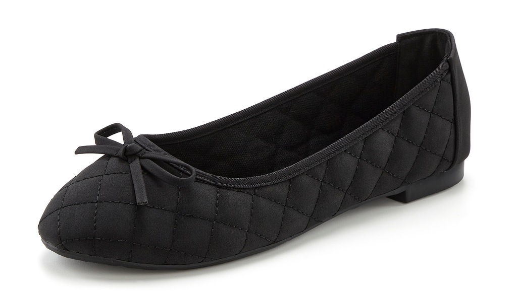 LASCANA Ballerina "Slipper, Schlüpfschuh", mit Schleifenapplikation VEGAN günstig online kaufen