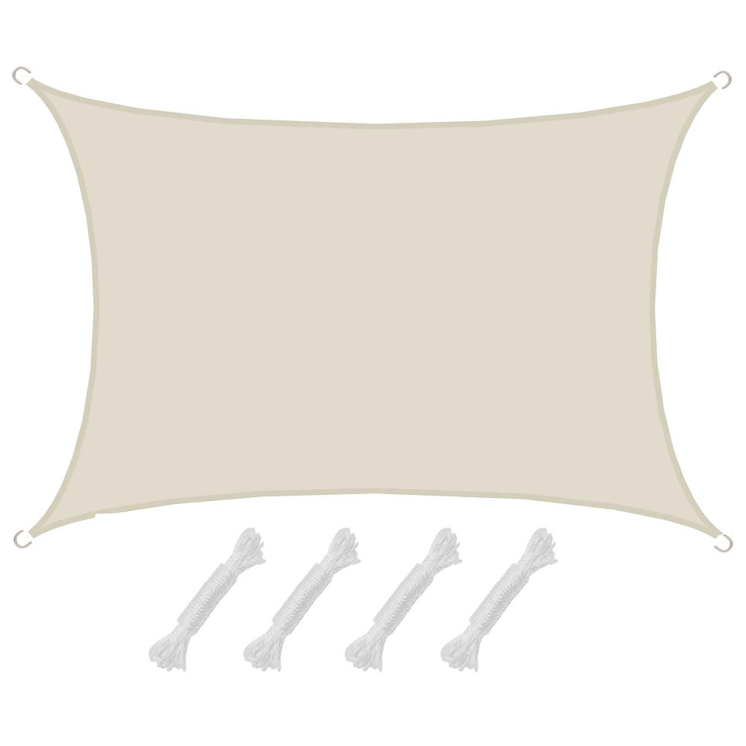AMANKA Sonnensegel Namib Beige L 3x4m Polyester beige günstig online kaufen