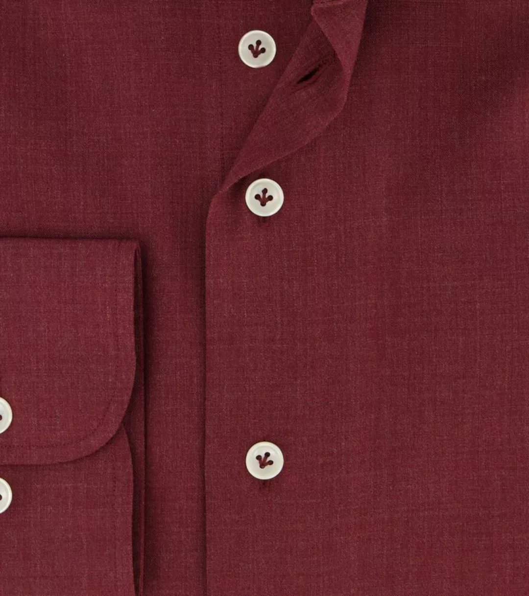 R2 Wolle Hemd Bordeaux - Größe 41 günstig online kaufen