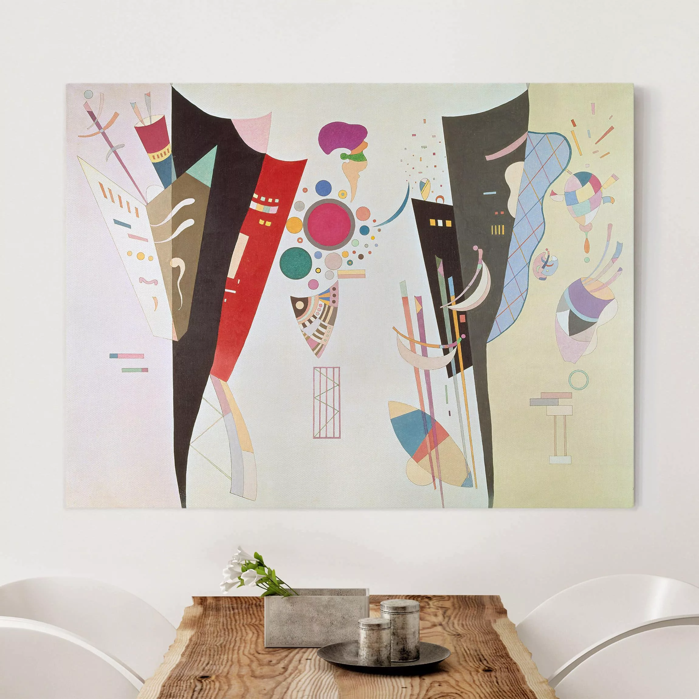 Leinwandbild Kunstdruck - Querformat Wassily Kandinsky - Wechselseitiger Gl günstig online kaufen