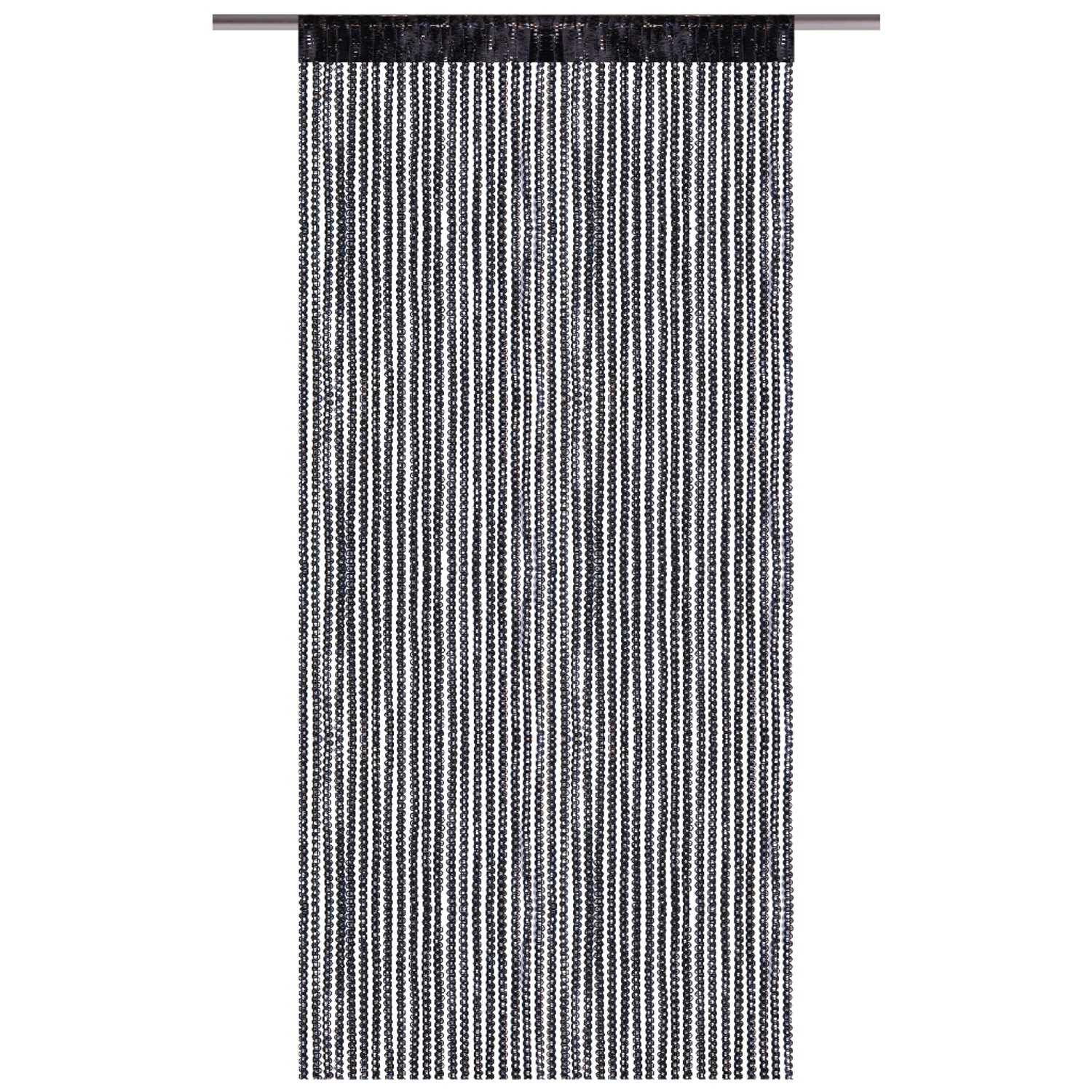 Bestlivings Fadenvorhand Fadengardine Vorhang Gardine Schwarz 140 cm x 250 günstig online kaufen