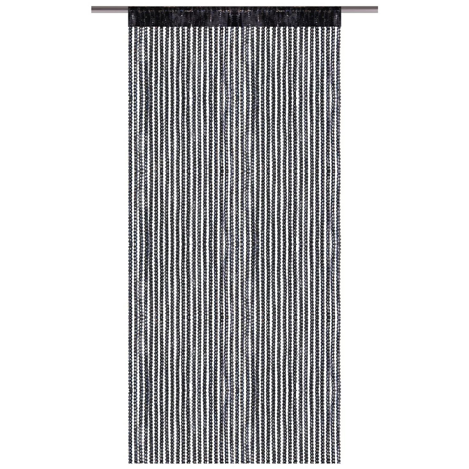 Bestlivings Fadenvorhand Fadengardine Vorhang Gardine Schwarz 300 cm x 250 günstig online kaufen