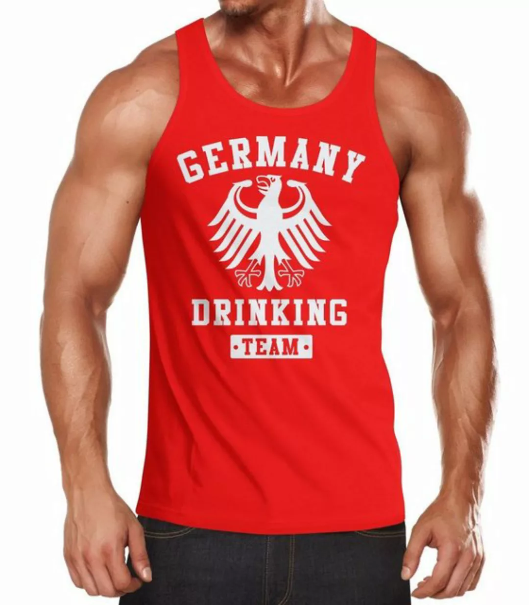 MoonWorks Tanktop Deutschland Herren Tanktop Germany Drinking Bier Team Adl günstig online kaufen