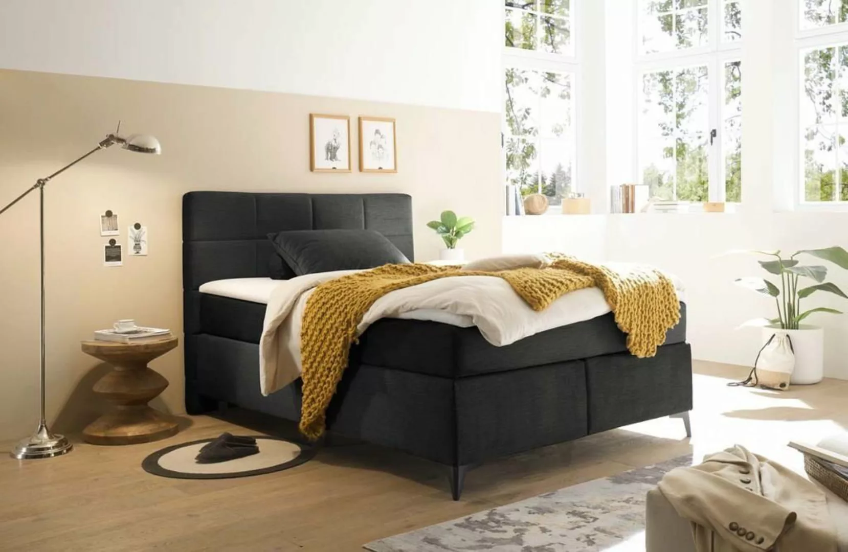 ED EXCITING DESIGN Boxspringbett "Navarra" günstig online kaufen