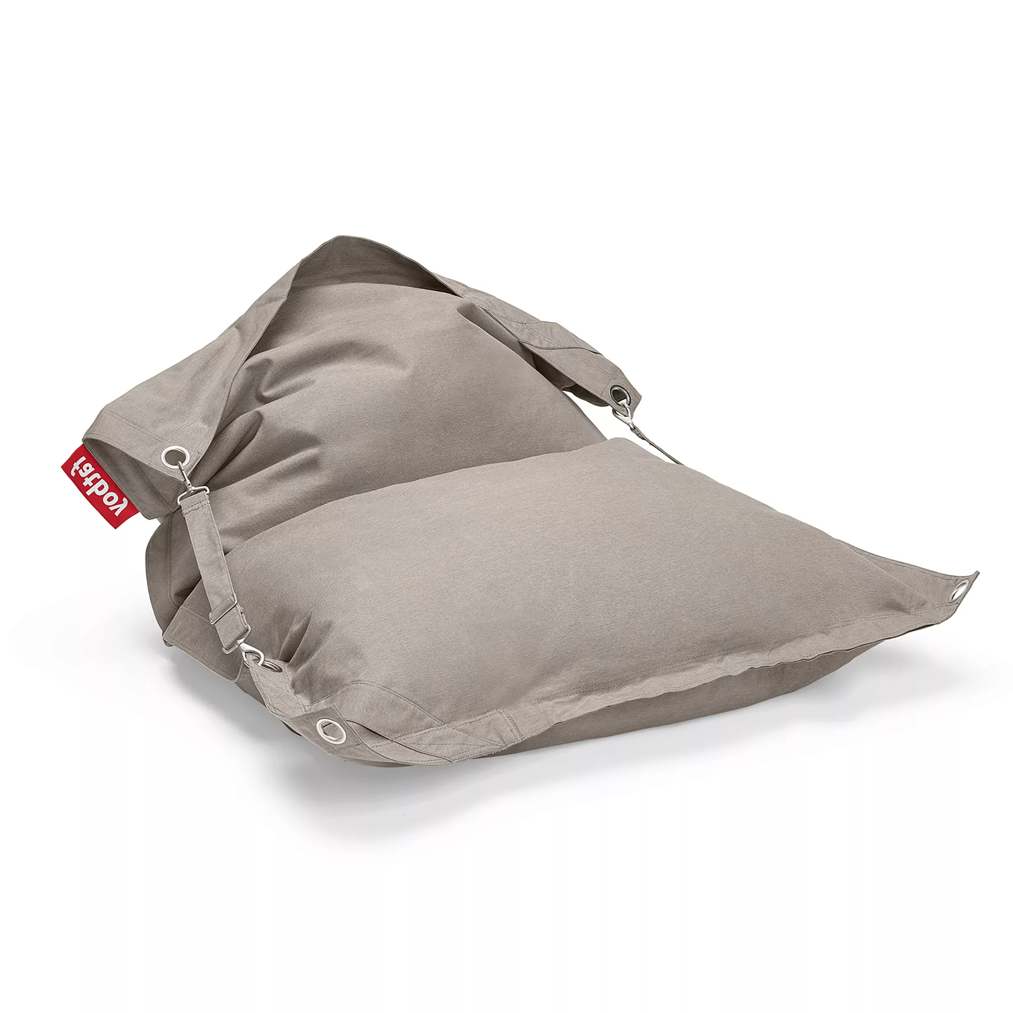 Fatboy - Buggle-up Outdoor Sitzsack - grau taupe/für Innen-/LxB 185x132cm/f günstig online kaufen