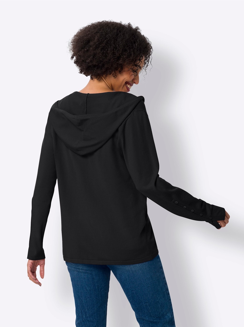 heine Kapuzenstrickjacke günstig online kaufen