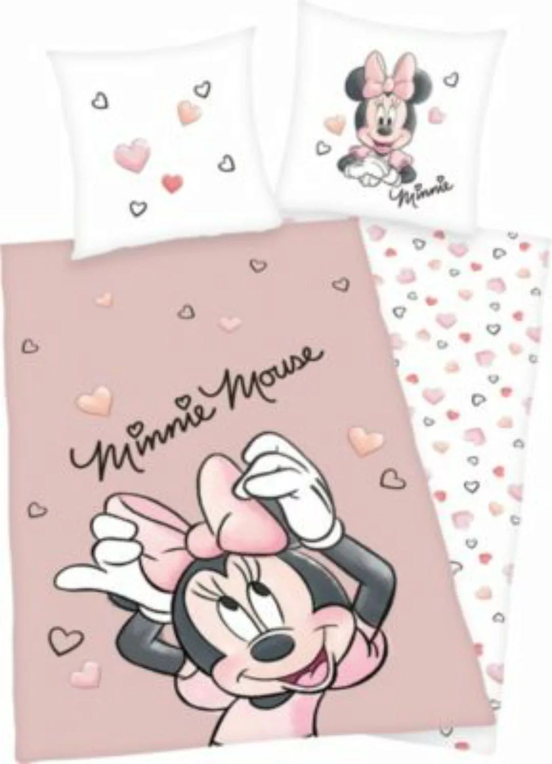Herding "Kinder-Wendebettwäsche ""Disney´s Minnie Mouse"" Renforcé" rosa/an günstig online kaufen