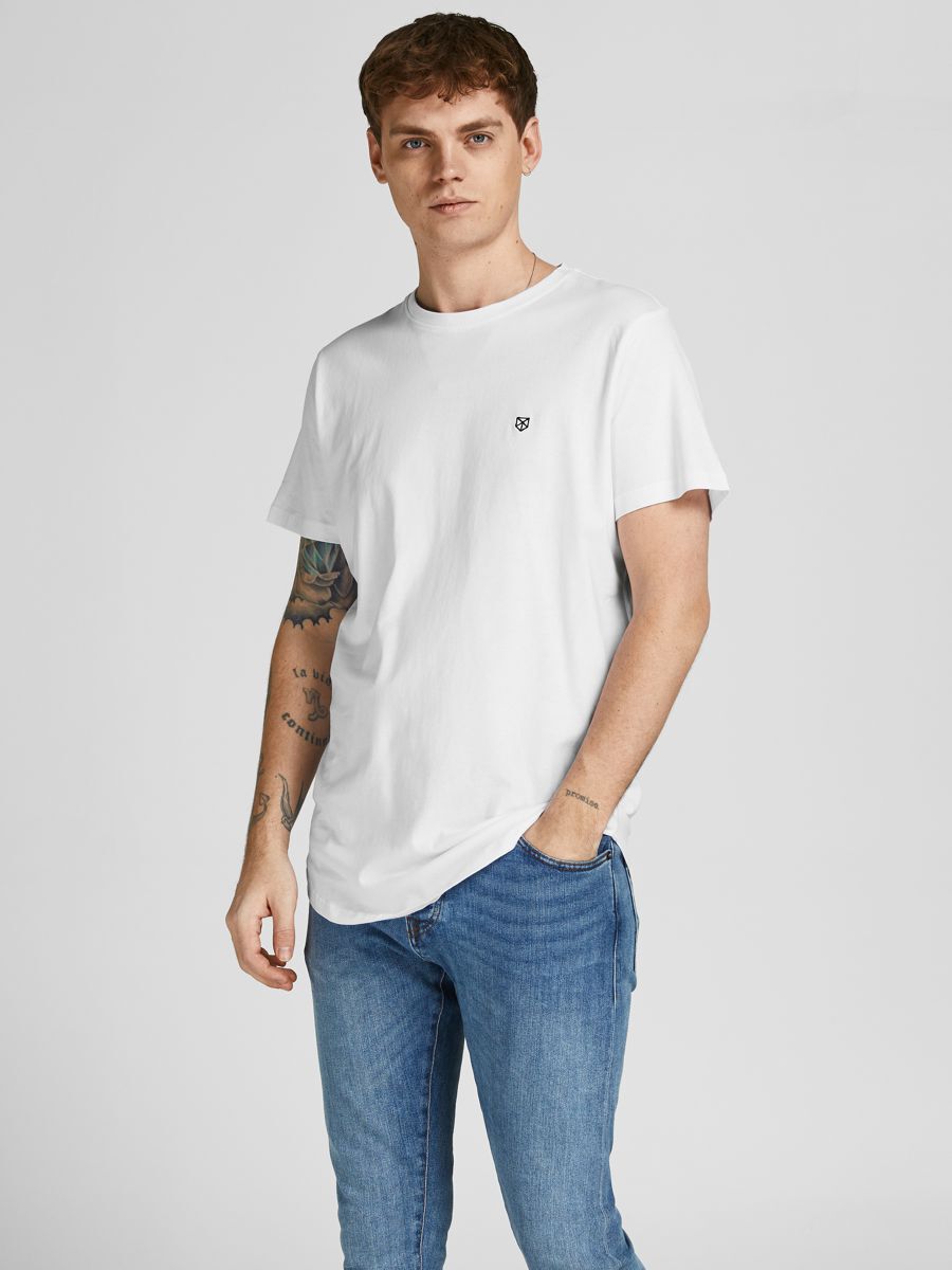 Jack & Jones Herren Rundhals T-Shirt JPRBLABRODY - Regular Fit 5er Pack günstig online kaufen