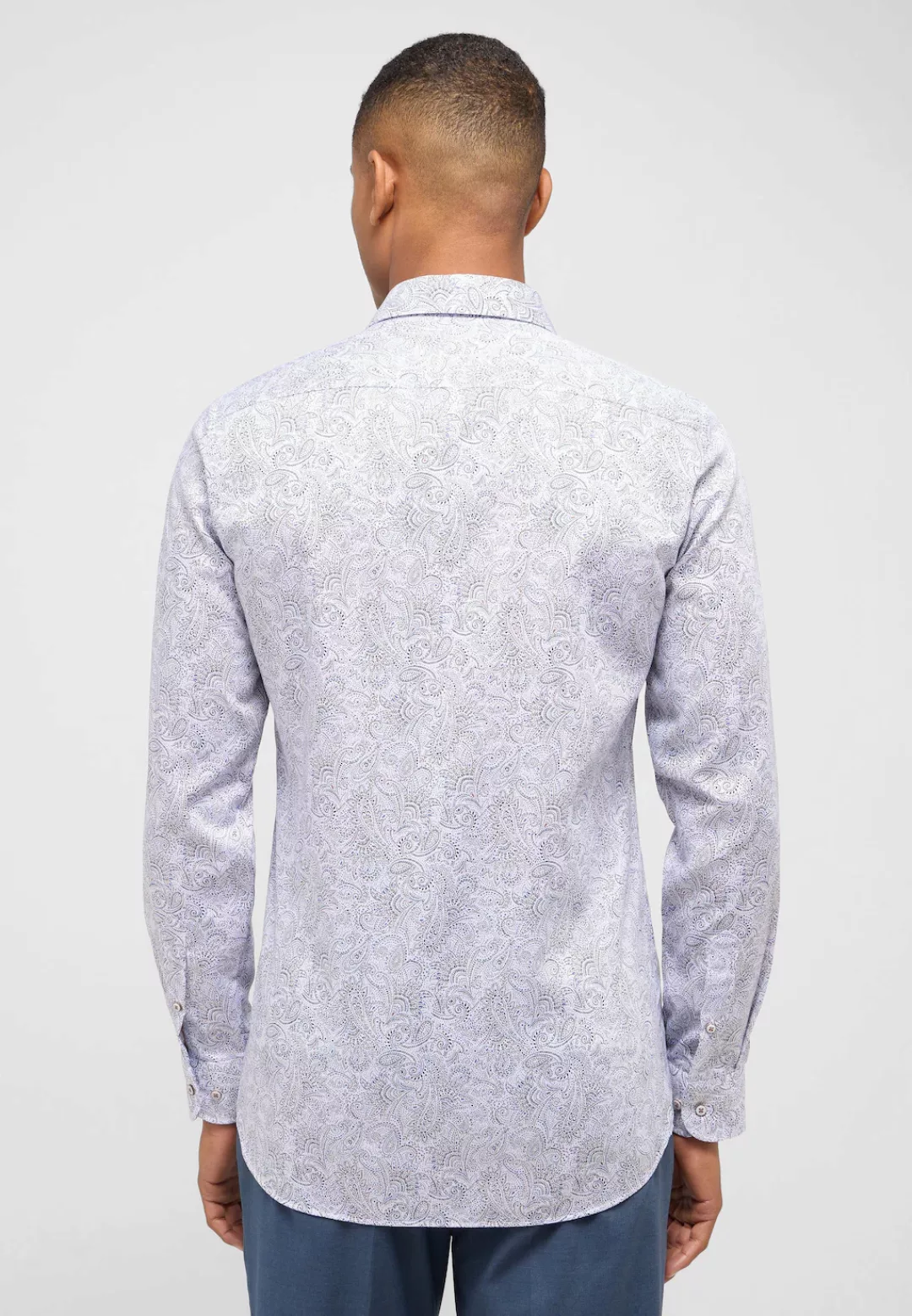 Eterna Langarmhemd - Slim fit Hemd - Hemd gemustert - Freizeithemd günstig online kaufen