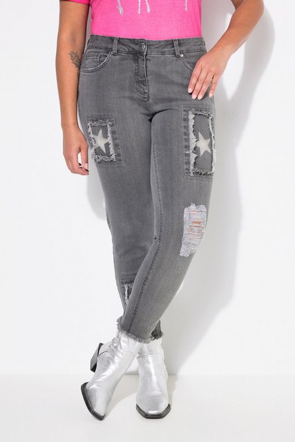 Angel of Style 5-Pocket-Jeans Skinny-Jeans Slim Fit Sterne- Destroy-Patches günstig online kaufen