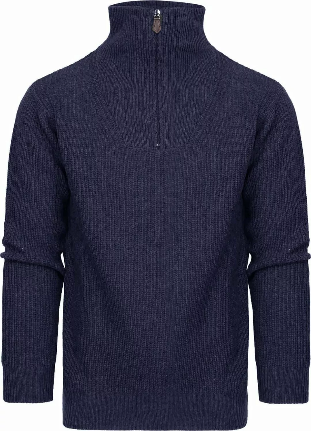 Suitable Half Zip Pullover Wool Blend Navy - Größe XL günstig online kaufen